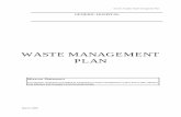 WASTE MANAGEMENT PLAN - NSW · PDF fileGeneric Hospital Waste Management Plan March 1999 5.8.2 Management of Blood or body substance spills 21 5.8.3 Cytotoxic Spills 21 5.8.4 Formaldehyde