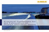Practical Guidelines for the Fabrication of Duplex ... · PDF fileaccuracy of the information contained in this handbook or its ... Outokumpu Stainless, Sandvik, Swagelok, ... 3.1