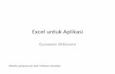 Excel untuk Aplikasi -   · PDF fileExcel untuk Aplikasi Gunawan Wibisono Dibantu penyusunan oleh Yohanes Handoko