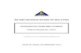 INLAND REVENUE BOARD OF MALAYSIA - · PDF fileINLAND REVENUE BOARD OF MALAYSIA Translation from the original Bahasa Malaysia text DATE OF ISSUE: 28 FEBRUARY 2013 PERQUISITES FROM EMPLOYMENT