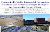 Economically Viable Intermodal Integration of Surface · PDF fileof Surface and Waterway Freight Transport for Sustainable ... Impacts of Transportation Modes . Modal comparison of
