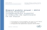 Raport public anual 2014 - edu.ro iere/studii si analize... · PDF fileGabriela Jitaru, Ramona Zgreabăn, Andreea Gheba CNFIS - CONSILIUL NAŢIONAL PENTRU INANŢAR A ÎNVĂŢĂMÂNTULUI