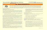 marinetravelift.commarinetravelift.com/.../02/Synthetic-Web-Sling-Safety-Bulletin.pdf · Synthetic Web Sling Safety Bulletin mRRlnE&TRavELlF-r WARNING This bulletin contains important