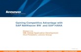 Gaining Competitive Advantage with SAP NetWeaver …sapvod.edgesuite.net/SapphireNow/sapphirenow_orlando2012/pdfs/22… · Gaining Competitive Advantage with SAP ... WM LES HR FI/CO