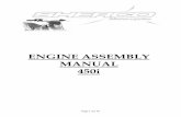 ENGINE ASSEMBLY MANUAL 450i - · PDF fileENGINE ASSEMBLY MANUAL 450i . ... SHERCO recommends that any time the engine is worked on ... Apply anti-seize grease to the cylinder head