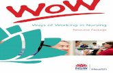Ways of Working in Nursing - NSW Health - Ministry of · PDF fileWOW Resource Package NSW HealtH PaGe 3 Table 1 A Collaborative Nursing Model n Allows nurses at different levels of