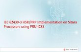 IEC 62439-3 HSR/PRP Implementation on Sitara Processors ... · PDF fileIEC 62439-3 HSR/PRP Implementation on Sitara Processors using PRU-ICSS 1