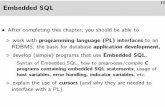 Embedded SQL - db.in.tum.dedb.in.tum.de/~grust/teaching/ss06/DB2/db2-01.pdf · Introduction (1) 12 • SQL is a database language, but not a programming language.. Complex queries