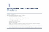 Behavior Management Models - SAGE Publications Inc · PDF file2 1 Behavior Management Models Chapter Objectives After studying this chapter, you should be able to •• describe what