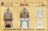Hindu Temple and Cultural Center - 2016 HTCC - · PDF fileHindu Temple and Cultural Center ... “Vaikhanasa Aagama per the lunar calendar (& some as per the solar calendar). For Bhattaraka”,