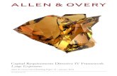 Capital Requirements Directive IV Framework Large … Requirements... · Capital Requirements Directive IV Framework Large Exposures Allen & Overy Client Briefing Paper 12 | January