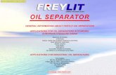 OIL SEPARATOR - Water treatment FREYLIT water treatmentfreylit.com/Produktinfo englisch/FREYLIT Oilseparators.pdf · oil separator general information about freylit oil separators