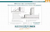 Muros de contención - Polyglass · PDF fileMuros de contención ... Sistema de protección y drenaje realizado en polietileno de alta densidad (HDPE) tipo POLYFOND KIT DRAIN de POLYGLASS