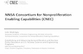 NNSA Consortium for Nonproliferation Enabling Capabilities ... · PDF fileNNSA Consortium for Nonproliferation Enabling Capabilities (CNEC) John Mattingly Associate Professor of Nuclear