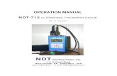 OPERATION MANUAL NDT-715 ULTRASONIC …ndtint.com/wp-content/uploads/2016/09/NDTIntl_Manual715.pdf · NDT-715 Ultrasonic Thickness Gauge CONTENT Introduction 2 Operation 4 The Keypad