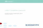 LNA™ longRNA GapmeR - Exiqon · PDF file4 LNA™ longRNA GapmeR · Instruction Manual Additional required materials • Nuclease-free water • Microcentrifuge • DNase-free microcentrifuge
