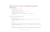 Matrices with Mathematica -   ??  Matrices with Mathematica Demo