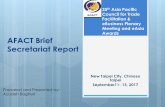 AFACT Brief Secretariat Report - 2017 Afact2017afact.isso.cool/.../2017/...Secretariat_Report_Ver_2017-09-11.pdf · Secretariat Report New Taipei City, Chinese Taipei September11-