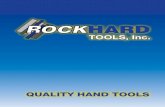 Tools, Inc. - Rockhard  · PDF fileCarbide Masonry Drill Bits SDS Plus 2 ... Jobber Length Twist Drills 118° Black 14 ... ROCKHARD Tools, Inc. warranties,