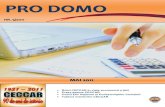 PRO DOMO mai 2011 - ceccarcalarasi.ro DOMO mai_2011.pdf · CECCAR a fost publicată ediţia a IV-a, revizuită şi adăugită a lucrării "Iniţiere în evaluarea întreprinderilor"