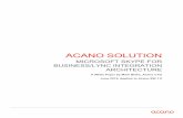 6.16.2015 Acano Lync Integration Architecture White Paper ... · PDF fileACANO SOLUTION MICROSOFT SKYPE FOR BUSINESS/LYNC INTEGRATION ARCHITECTURE A White Paper by Mark Blake, Acano