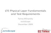 LTE Physical Layer Fundamentals and Test Requirements · PDF fileAgenda • The ‘G’s – brief history of wireless • Standards organizations – 3GPP, ITU, GCF, PTCRB • Introduction
