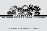 BattleTech: Record Sheets 3058 Upgradebg.battletech.com/wp-content/uploads/10 Previews/CAT35164_RS3058… · Players who want pre-printed record sheets for any variants ... Record