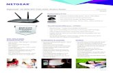 Nighthawk AC1900 WiFi DSL/ADS odem Router - · PDF fileNighthawk ® AC1900 WiFi DSL/ADS odem Router Data Sheet ... lag-free WiFi experience for gaming, ... PUSH ‘N’ CONNECT—Easy