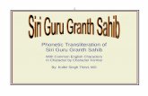 Siri Guru Granth Sahib, Romanized Guru Granth Sahib, Romanized... · 1 Phonetic Transliteration of Siri Guru Granth Sahib With Common English Characters In Character by Character