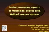 Radical Radical scavenging capacity Radical scavenging ... · PDF fileABAP ferric chloride sodium hipochloride Fogliano et al.(1999) FeCl3 10:1 / DMPD:Fe3+ ... System a b r2 dil.fac