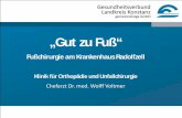 „GutzuFußGut zu Fuß“ - glkn.de · PDF fileChefarzt Dr med Wolff VoltmerChefarzt Dr. med. Wolff Voltmer „Gut zu Fu