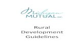 Rural Development Guidelines - Michigan Mutual Inc. and Policies/2016... · Rural Development Guidelines. ... Insurance Requirements ... rural community generally has a population