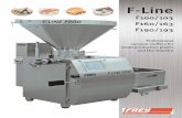 F- · PDF fileF-Line F100-F200 Innovative conveyor technology Rotary systems Frey integrated a generously dimensioned vane cell pump with 14 chambers in the F-Line