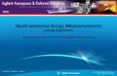 Multi-antenna Array Measurements Using Digitizers · PDF file–Benefits of modern phased array antennas –Test challenges of phased arrays ... using: Mag = 𝐼(𝐺1)^2+ 𝑒(𝐺1)^2