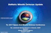 Ballistic Missile Defense Update - SMD Symposium · PDF file7 Today’s Ballistic Missile Defense System 7 Sea-Based X-Band Radar AEGIS BMD SPY-I Radar Upgraded Early Warning Radar