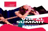 VOCAL SUMMIT - berklee.edu Vocal Summit... · Programs at summer@berklee.edu or 617 747-2245. ... craft of singing. I think it’s hard for students to find somebody who teaches technique