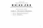 Unit 4 Resource Markets - · PDF file1 SPRING 2013 William Rainey Harper College ECO 211 Microeconomics: An Introduction to Economic Efficiency YELLOW PAGES – UNIT 4 Unit 4 – Resource