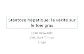 Stéatose hépatique: la vérité sur le foie gras -  · PDF fileStéatose hépatique: la vérité sur le foie gras Jean Delwaide CHU Sart Tilman Liège