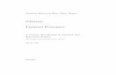 Solutions Financial Economics - Uni Trier · PDF fileThorsten Hens and Marc Oliver Rieger Solutions Financial Economics A Concise Introduction to Classical and Behavioral Finance SPIN