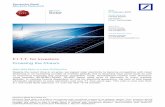 Solar - Deutsche Bank · PDF fileDeutsche Bank Markets Research North America United States Industrials Clean Technology Industry Solar Date 27 February 2015 FITT Research Crossing