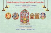 TEMPLE HOURS and DAILY POOJA  · PDF fileTEMPLE HOURS and DAILY POOJA SCHEDULE ... 6:00 pm Vishnu Sahasranamam, ... 2013 Wednesday ANNUAL AYYAPPA POOJA