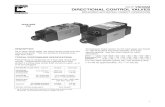 DIRECTIONAL CONTROL VALVES - Wojanis · PDF filenewvsd05m directional control valves solenoid actuated, direct operating 3 spool description typical electrical information code symbol