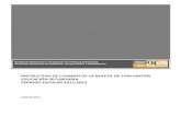INSTRUCTIVO DE LLENADO DE LA BOLETA DE  · PDF fileeducación primaria con claves BC13012, ... utilizando la correspondiente al 1er grado, ... certificada del Acta de Nacimiento,