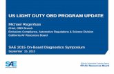 US LIGHT DUTY OBD PROGRAM UPDATE - arb.ca.gov · PDF fileUS LIGHT DUTY OBD PROGRAM UPDATE . ... • Case Study: ... Have an interim in -use threshold of 2.50 the first three years