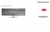 ThinkVision X24 User’s Guide - GfK Etilize · PDF fileLenovo will send you information and updates on your registered product unless you ... consult a vision . care specialist for