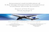Assessment and Certification of X‐Ray Image Interpretation ...viaproject.eu/doc/Report_WP6.pdf · Assessment and Certification of X‐Ray Image Interpretation Competency of Aviation