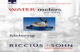 Multi-jet domestic water meters - riccius-sohn.eu · PDF fileR+S domestic water meters are multi-jet turbine water meters. ... The filter can be easily replaced ... the MNKI pulse-type