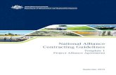 "National Alliance Contracting Guidelines Template PAA" · PDF fileNational Alliance Contracting Guidelines Template 1 Project Alliance Agreement September 2015