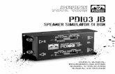 PDI03 JB -   · PDF fileINTRODUCTION Congratulations on your purchase of the Palmer PDI 03 Joe Bonamassa Signature Model Speaker Simulator DI Box. Hailed as “six-string’s new