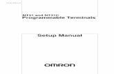 NT31 and NT31C Programmable Terminals Setup Manual - · PDF fileNT31 and NT31C Programmable Terminals Setup Manual ... OMRON products are manufactured for use ... E Making the Cable